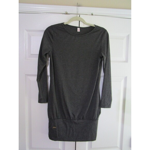 Left on Right Womens Blouse Medium Gray Soft Long Sleeve Pockets - Picture 1 of 12